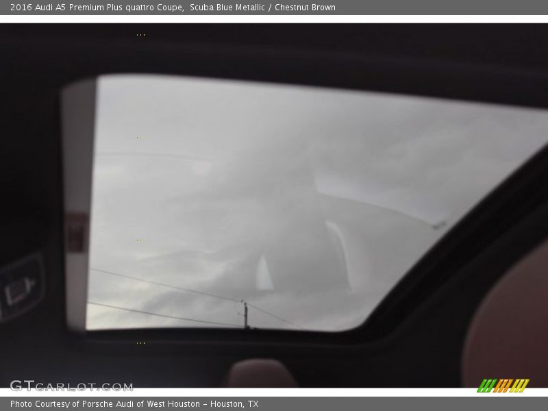 Scuba Blue Metallic / Chestnut Brown 2016 Audi A5 Premium Plus quattro Coupe