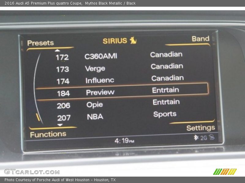 Mythos Black Metallic / Black 2016 Audi A5 Premium Plus quattro Coupe
