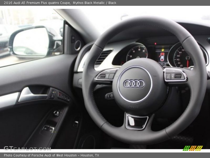 Mythos Black Metallic / Black 2016 Audi A5 Premium Plus quattro Coupe