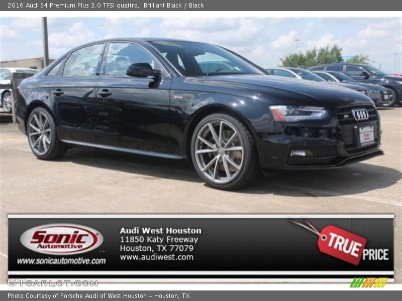 Brilliant Black / Black 2016 Audi S4 Premium Plus 3.0 TFSI quattro