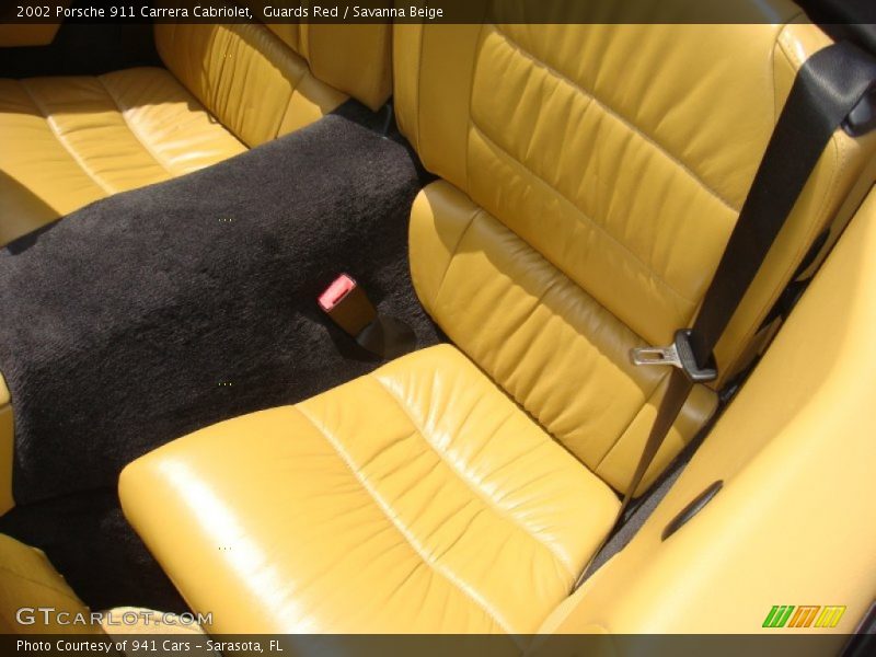 Rear Seat of 2002 911 Carrera Cabriolet
