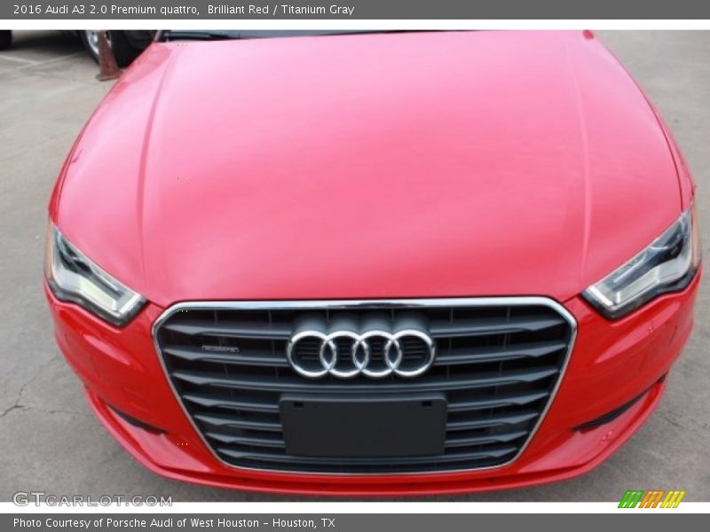 Brilliant Red / Titanium Gray 2016 Audi A3 2.0 Premium quattro