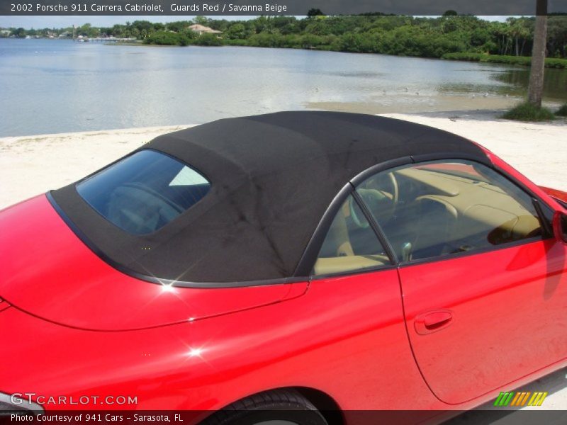 Guards Red / Savanna Beige 2002 Porsche 911 Carrera Cabriolet