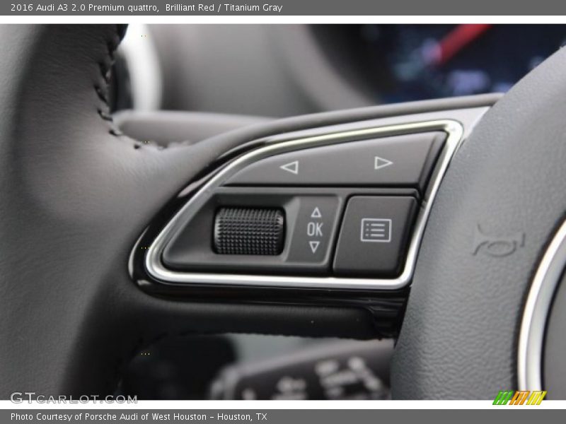 Controls of 2016 A3 2.0 Premium quattro