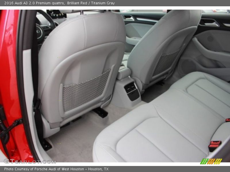 Rear Seat of 2016 A3 2.0 Premium quattro