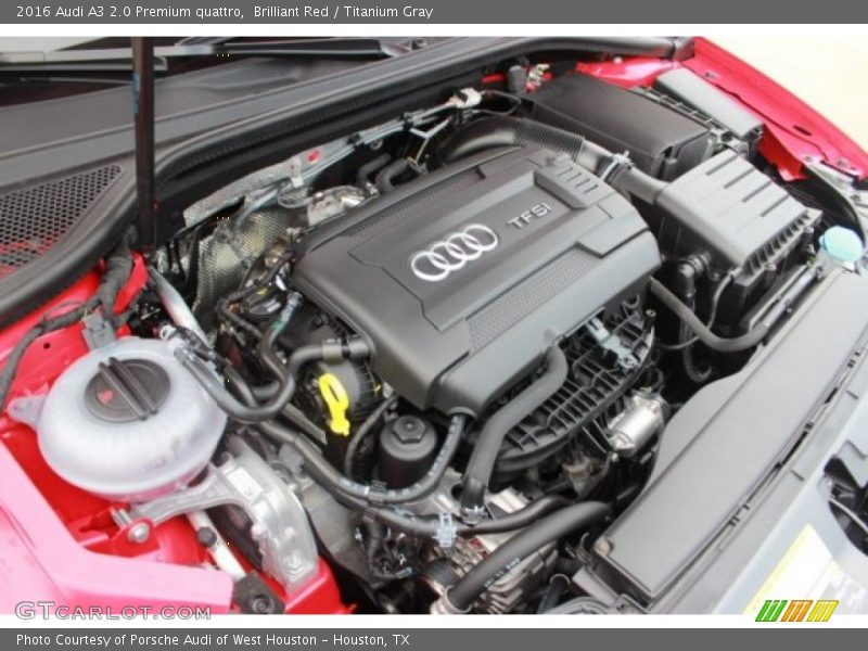 Brilliant Red / Titanium Gray 2016 Audi A3 2.0 Premium quattro