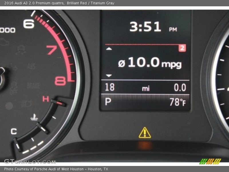 Brilliant Red / Titanium Gray 2016 Audi A3 2.0 Premium quattro