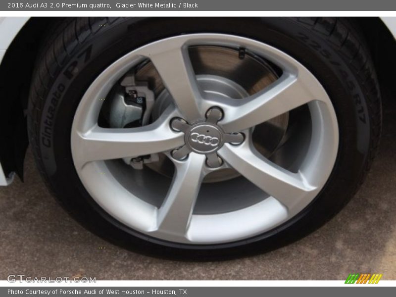 Glacier White Metallic / Black 2016 Audi A3 2.0 Premium quattro