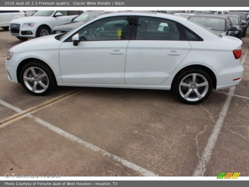 Glacier White Metallic / Black 2016 Audi A3 2.0 Premium quattro