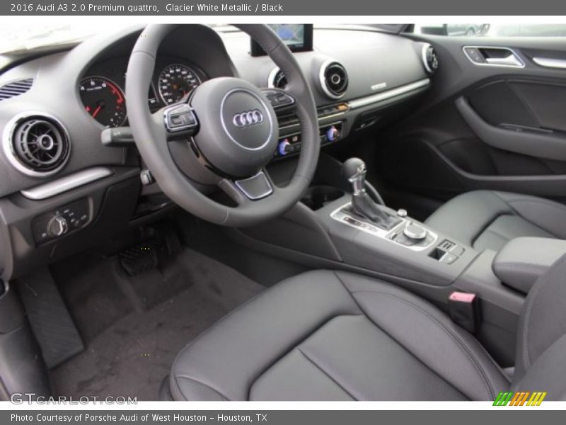 Glacier White Metallic / Black 2016 Audi A3 2.0 Premium quattro