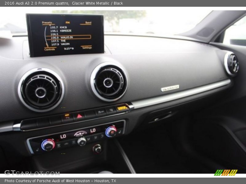 Glacier White Metallic / Black 2016 Audi A3 2.0 Premium quattro