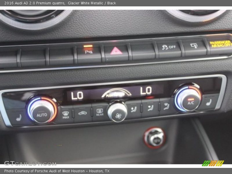 Glacier White Metallic / Black 2016 Audi A3 2.0 Premium quattro