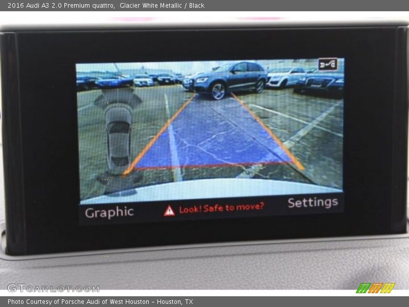 Glacier White Metallic / Black 2016 Audi A3 2.0 Premium quattro