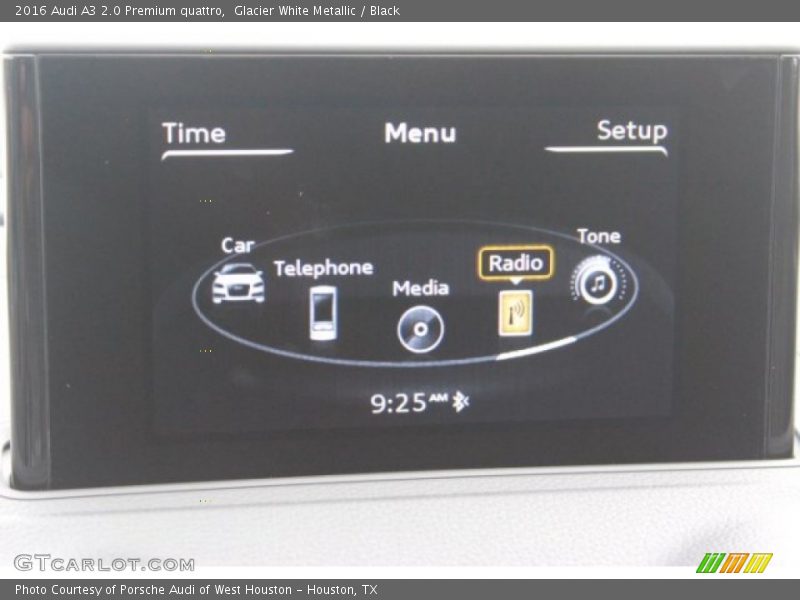 Glacier White Metallic / Black 2016 Audi A3 2.0 Premium quattro