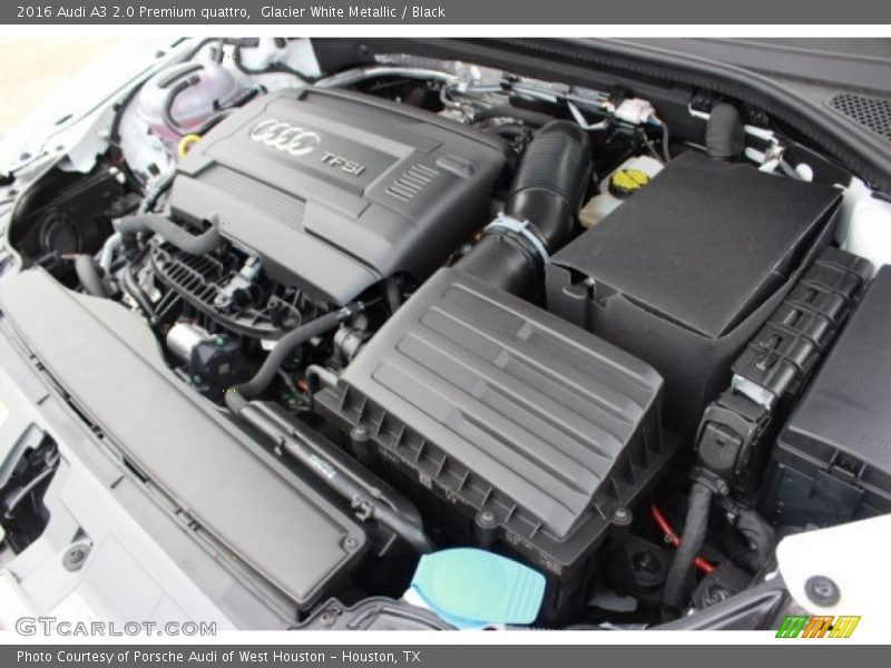 Glacier White Metallic / Black 2016 Audi A3 2.0 Premium quattro