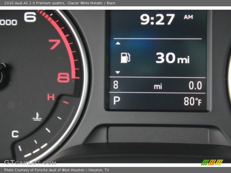 Glacier White Metallic / Black 2016 Audi A3 2.0 Premium quattro