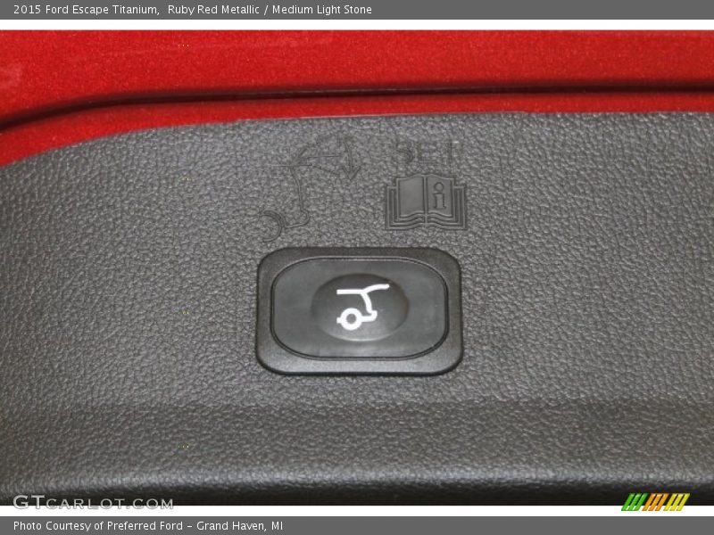 Ruby Red Metallic / Medium Light Stone 2015 Ford Escape Titanium