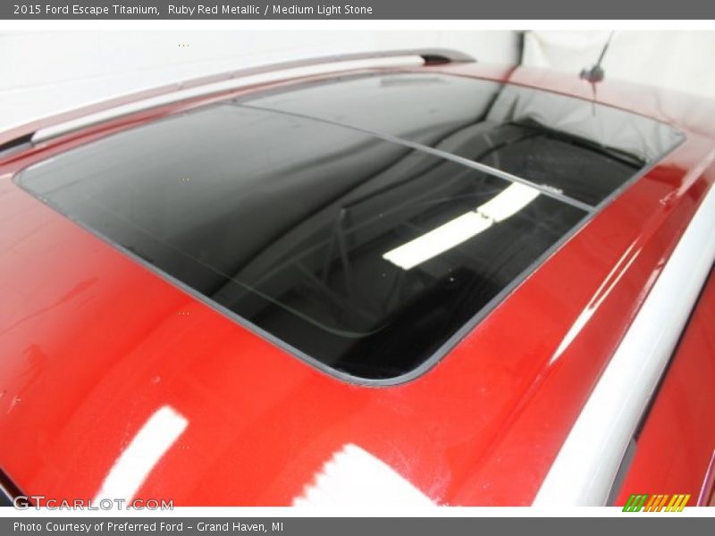Ruby Red Metallic / Medium Light Stone 2015 Ford Escape Titanium