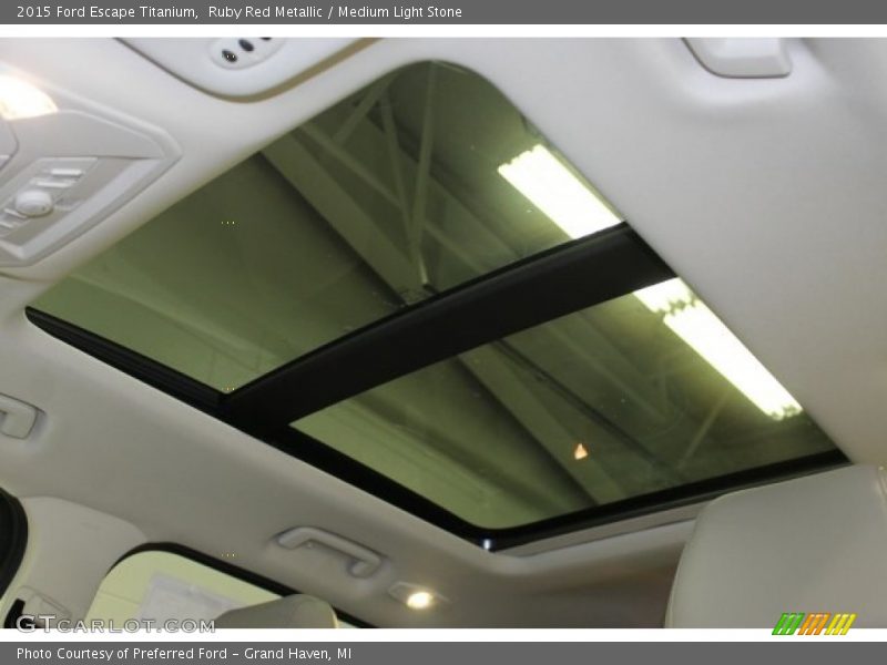 Ruby Red Metallic / Medium Light Stone 2015 Ford Escape Titanium