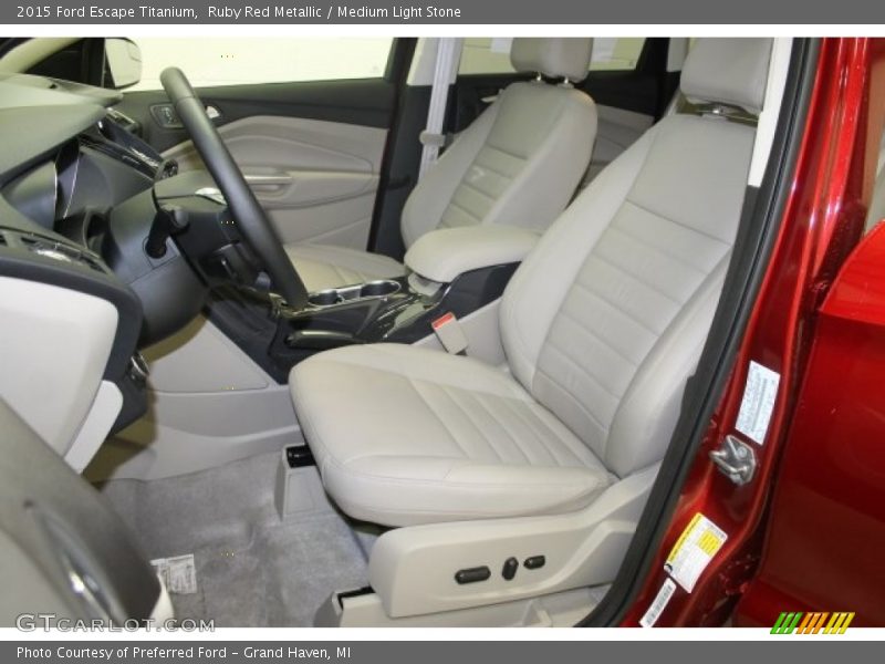 Ruby Red Metallic / Medium Light Stone 2015 Ford Escape Titanium