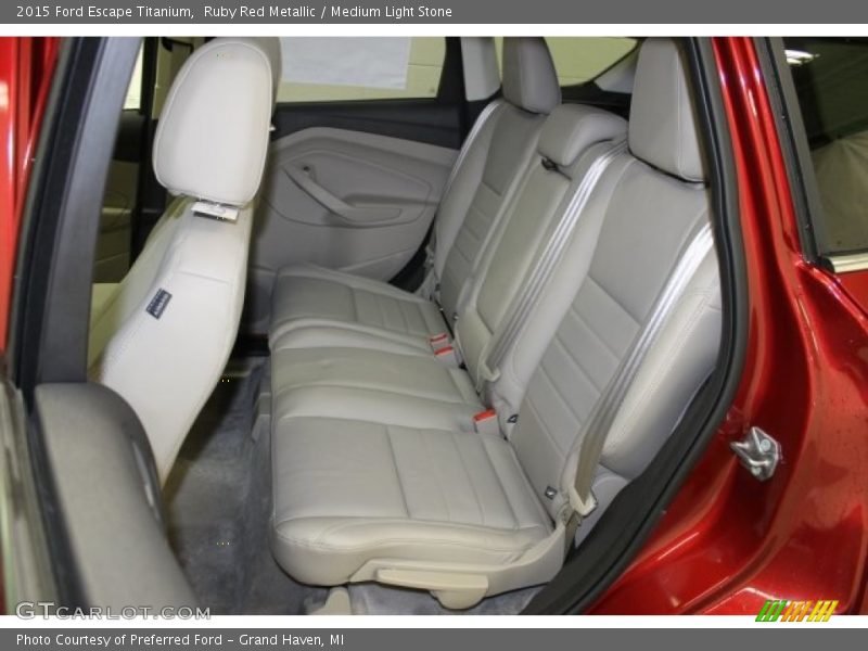 Ruby Red Metallic / Medium Light Stone 2015 Ford Escape Titanium