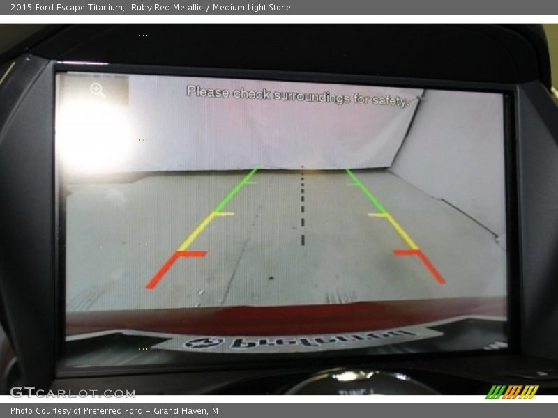 Ruby Red Metallic / Medium Light Stone 2015 Ford Escape Titanium