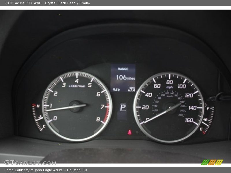 Crystal Black Pearl / Ebony 2016 Acura RDX AWD