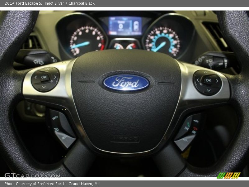 Ingot Silver / Charcoal Black 2014 Ford Escape S