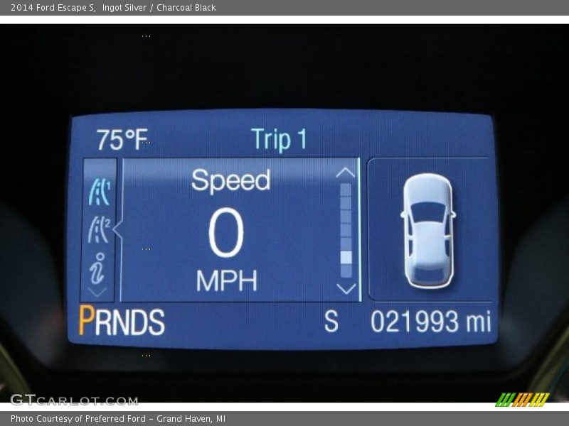 Ingot Silver / Charcoal Black 2014 Ford Escape S