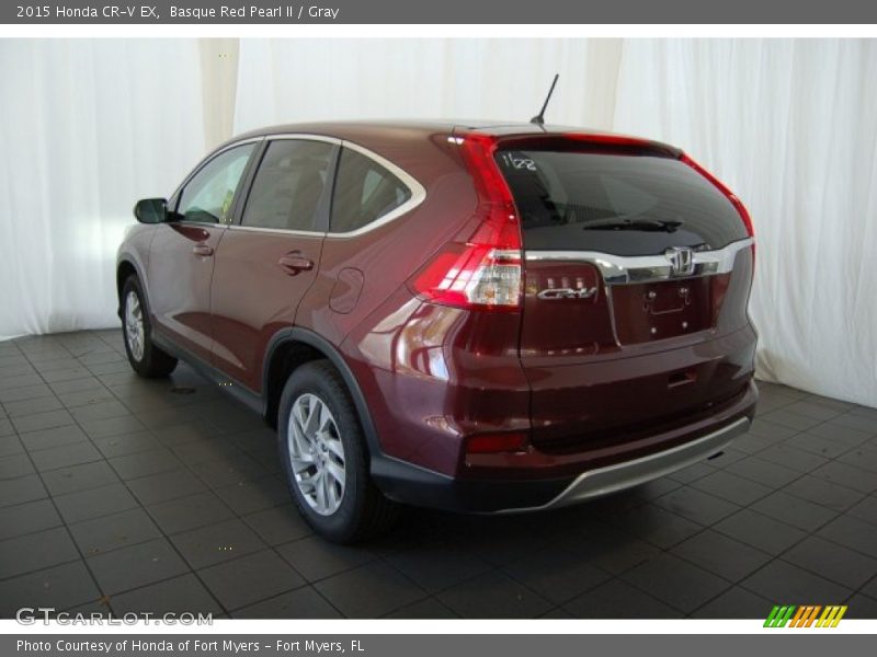 Basque Red Pearl II / Gray 2015 Honda CR-V EX