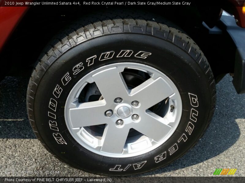 Red Rock Crystal Pearl / Dark Slate Gray/Medium Slate Gray 2010 Jeep Wrangler Unlimited Sahara 4x4