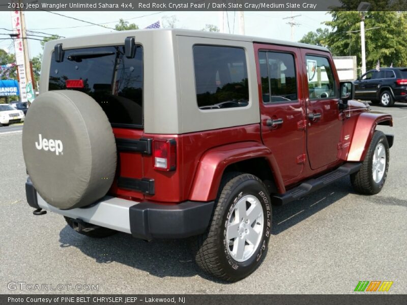 Red Rock Crystal Pearl / Dark Slate Gray/Medium Slate Gray 2010 Jeep Wrangler Unlimited Sahara 4x4