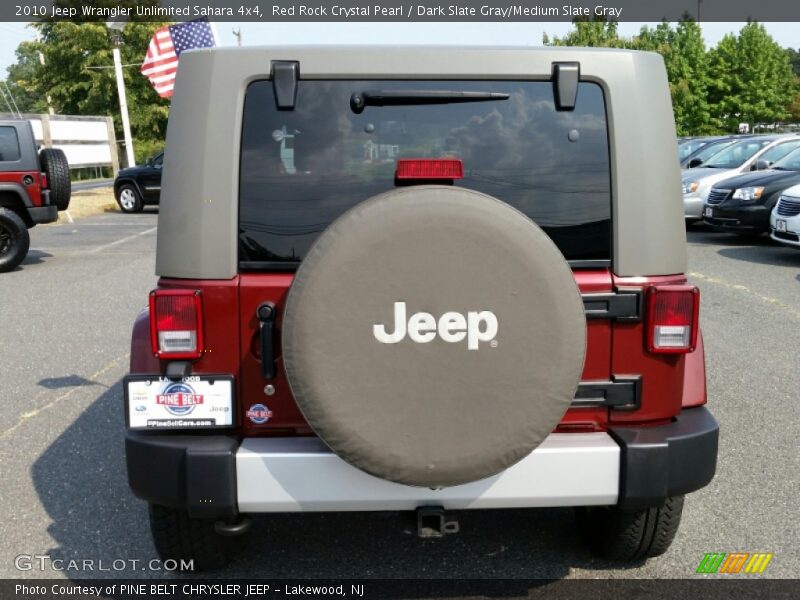 Red Rock Crystal Pearl / Dark Slate Gray/Medium Slate Gray 2010 Jeep Wrangler Unlimited Sahara 4x4