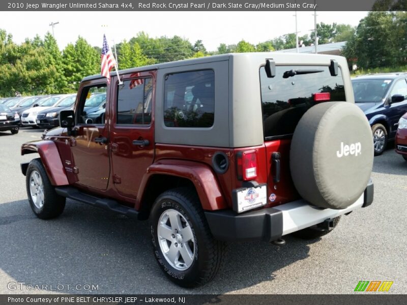 Red Rock Crystal Pearl / Dark Slate Gray/Medium Slate Gray 2010 Jeep Wrangler Unlimited Sahara 4x4