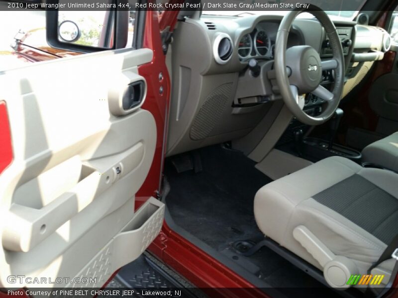 Red Rock Crystal Pearl / Dark Slate Gray/Medium Slate Gray 2010 Jeep Wrangler Unlimited Sahara 4x4