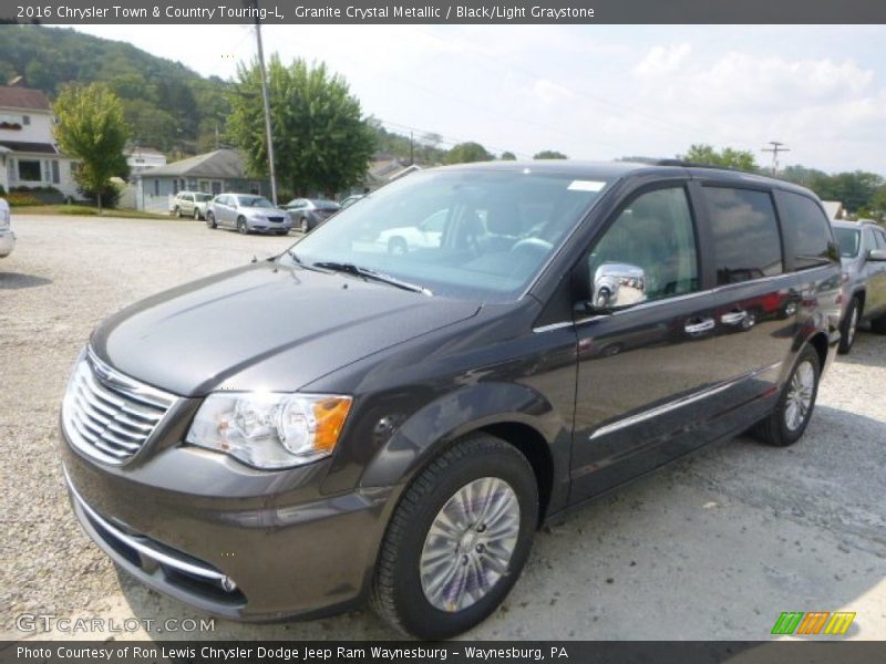Granite Crystal Metallic / Black/Light Graystone 2016 Chrysler Town & Country Touring-L