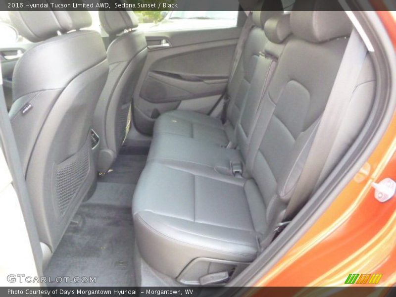 Rear Seat of 2016 Tucson Limited AWD