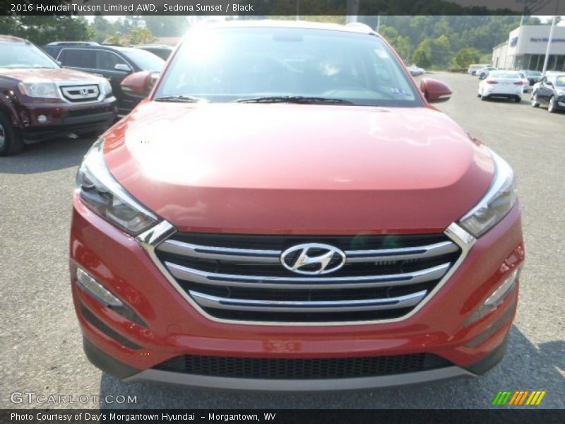 Sedona Sunset / Black 2016 Hyundai Tucson Limited AWD