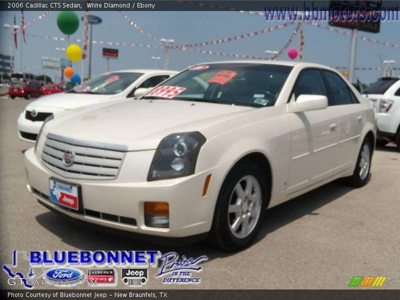 White Diamond / Ebony 2006 Cadillac CTS Sedan