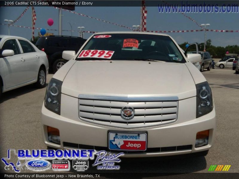 White Diamond / Ebony 2006 Cadillac CTS Sedan