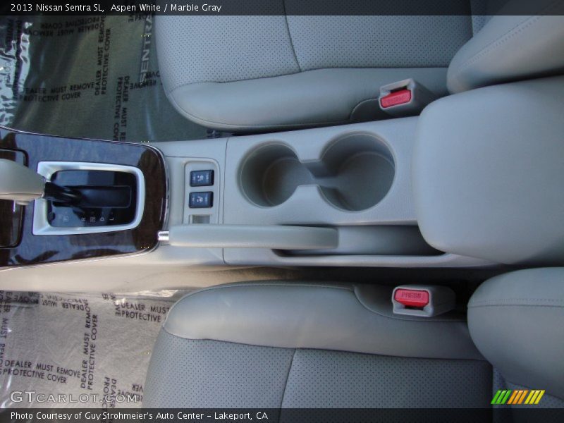 Aspen White / Marble Gray 2013 Nissan Sentra SL