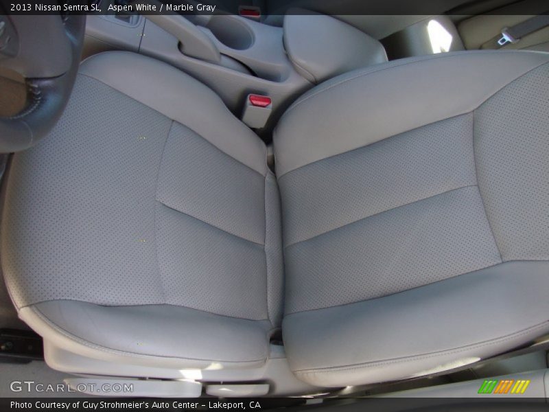 Aspen White / Marble Gray 2013 Nissan Sentra SL