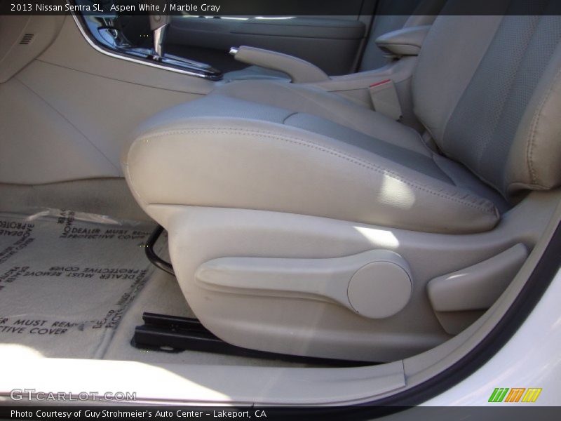 Aspen White / Marble Gray 2013 Nissan Sentra SL
