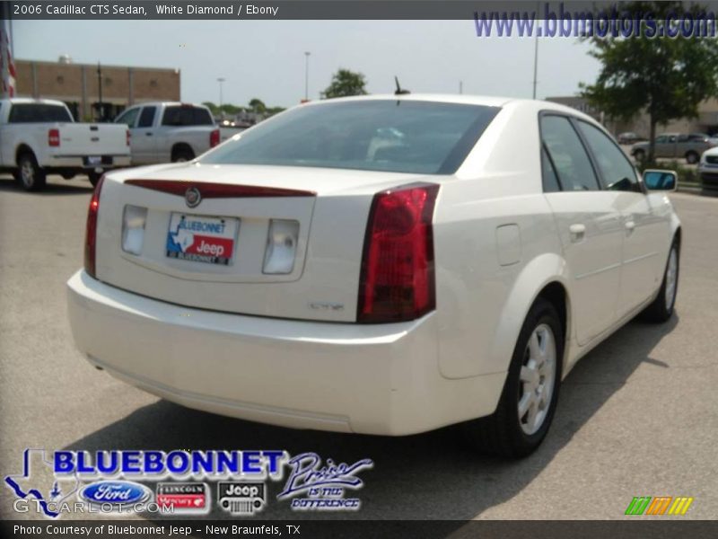White Diamond / Ebony 2006 Cadillac CTS Sedan