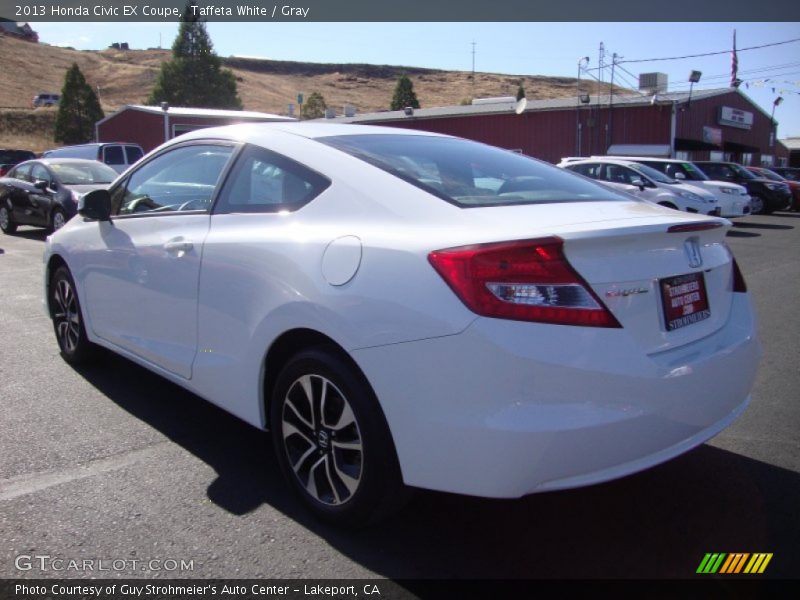 Taffeta White / Gray 2013 Honda Civic EX Coupe