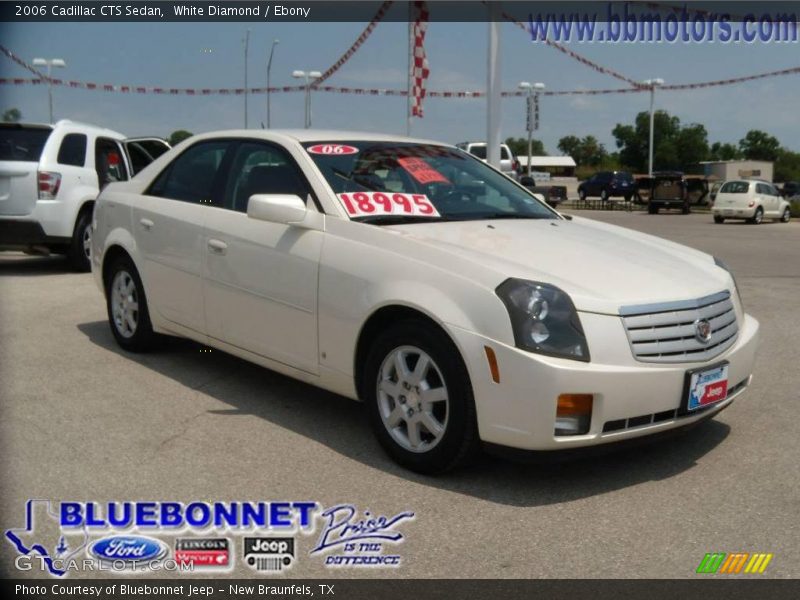 White Diamond / Ebony 2006 Cadillac CTS Sedan