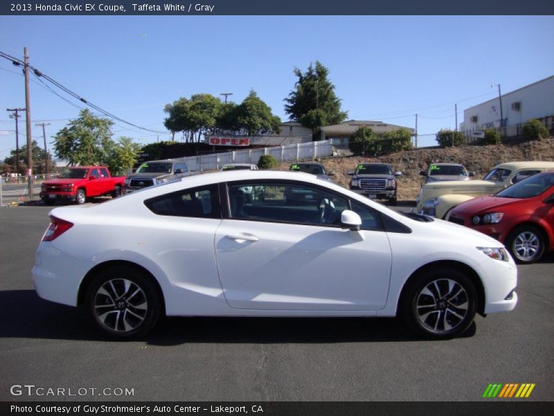 Taffeta White / Gray 2013 Honda Civic EX Coupe
