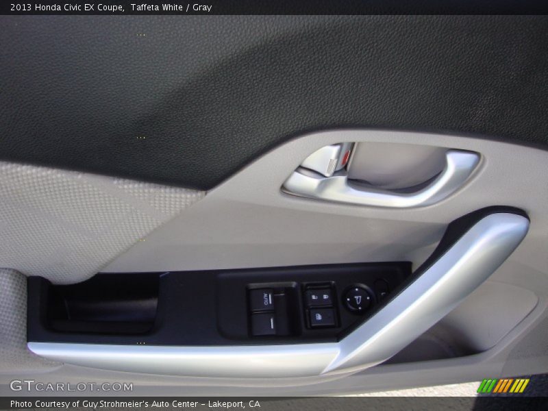 Taffeta White / Gray 2013 Honda Civic EX Coupe