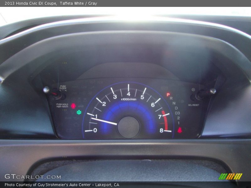 Taffeta White / Gray 2013 Honda Civic EX Coupe