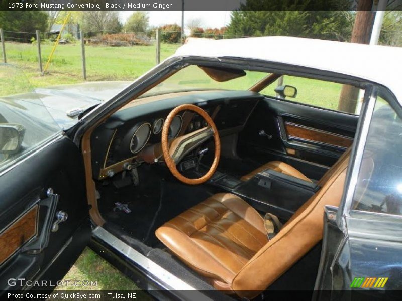 Black / Medium Ginger 1973 Ford Mustang Convertible